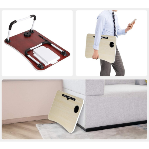 Table pliante multifonction pour ordinateur portable, lit ou canapé