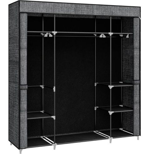Armoire portable en tissu non tissé – 162 x 43 x 175 cm,