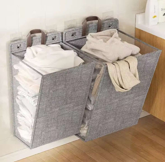 Panier à linge adhésif pliable panier multifonctionnel