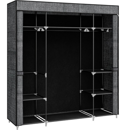 Armoire portable en tissu non tissé – 162 x 43 x 175 cm,